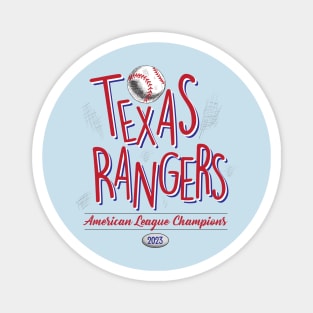 Texas Rangers Baseball Champs 2023 Magnet